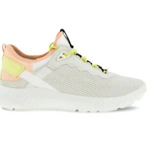 ECCO Phorene ST1 Women's Ath-1fw Grey,‎ Peach Yellow Soft Lace Sneaker